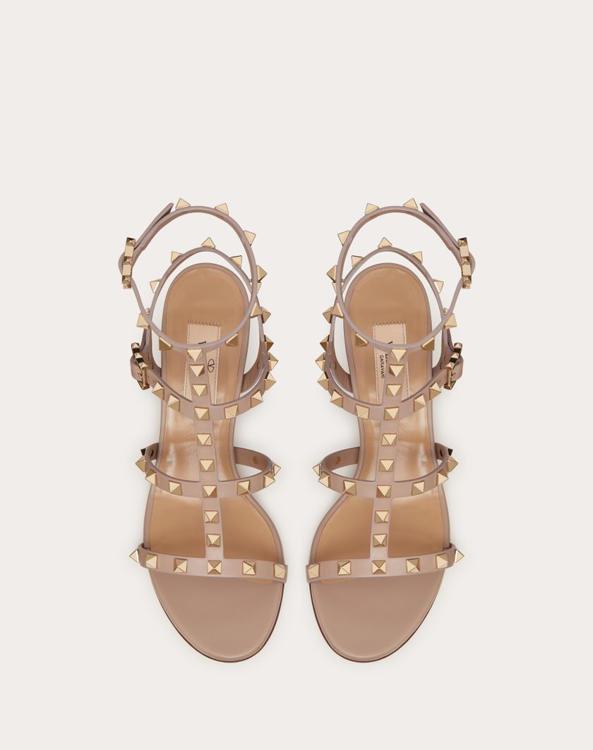 ROCKSTUD CALFSKIN ANKLE STRAP SANDAL 60 MM - Image 3